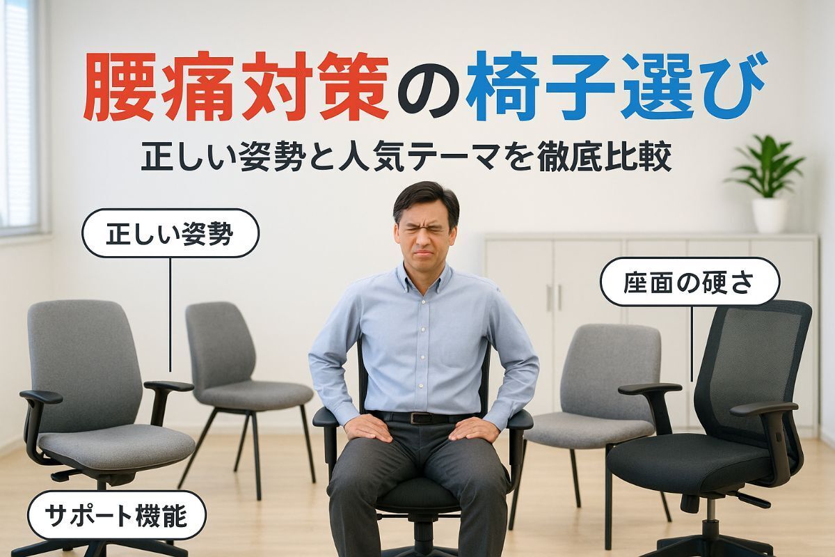 椅子の選び方で腰痛の悩み解決！正しい姿勢と比較ランキング徹底ガイド